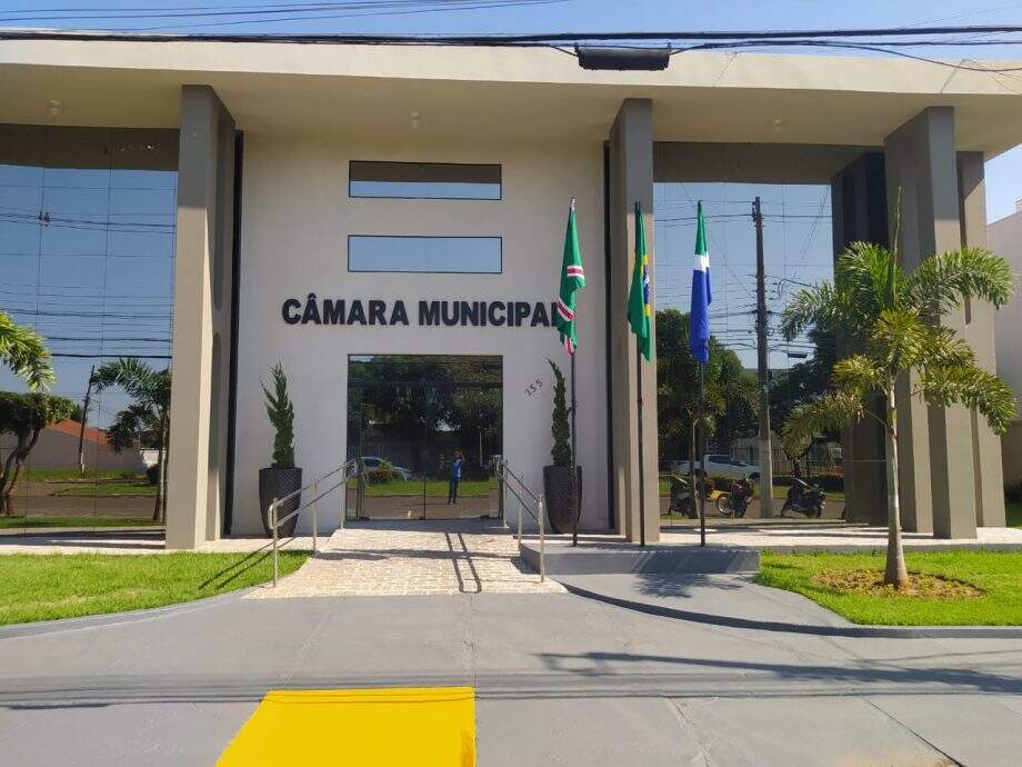 Entrada da Câmara Municipal de Paranaíba