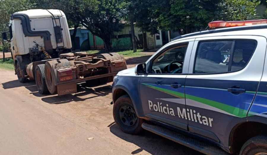 Caminhão foi recuperado em Sanga Puitã