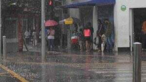 Chuva no Centro de Campo Grande