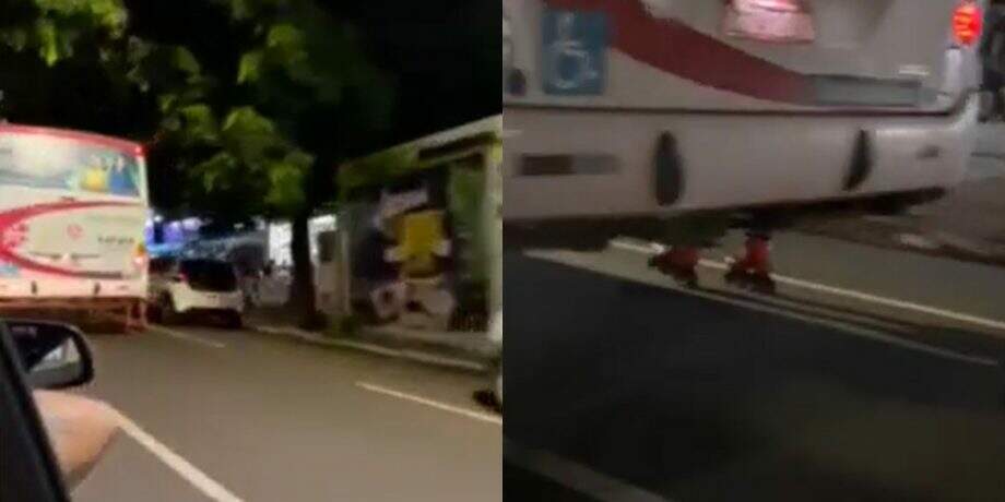 VÍDEO: Jovem flagra patinador 'de carona' em ônibus na Avenida Afonso Pena