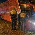 Cinco ônibus são apreendidos por transporte clandestino de itinerário Corumbá – São Paulo