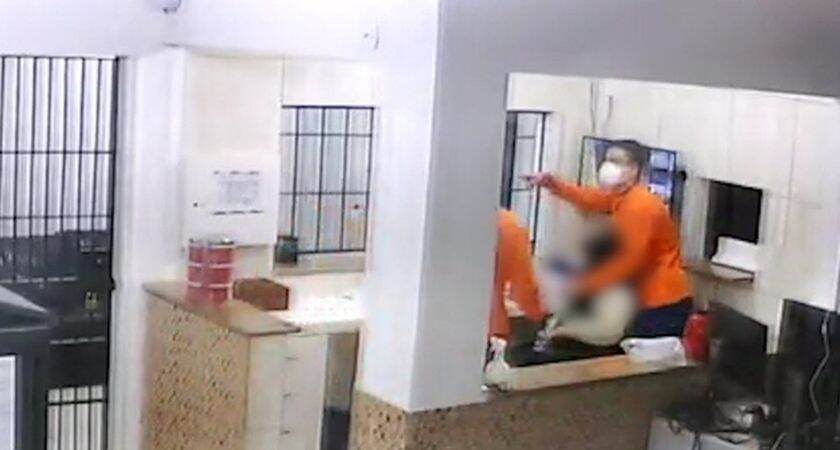 Imagem mostra momento em que presos fogem de penitenciária em MS