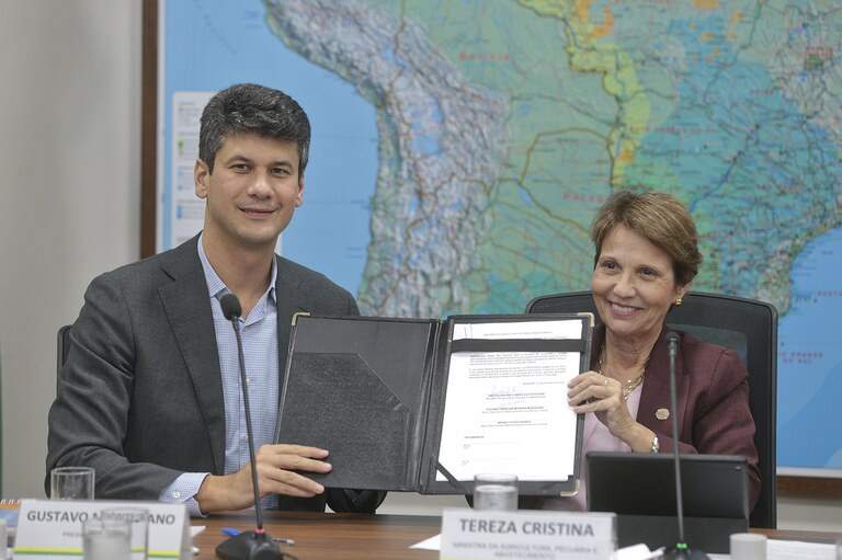 Gustavo Montezano e Tereza Cristina dão passo importante para a pecuária sustentável