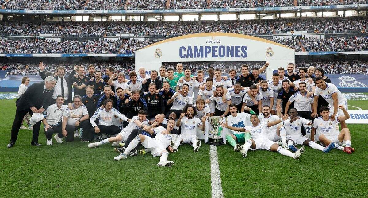 Real Madrid conquista 35º título do Campeonato Espanhol após golear por 4 x 0