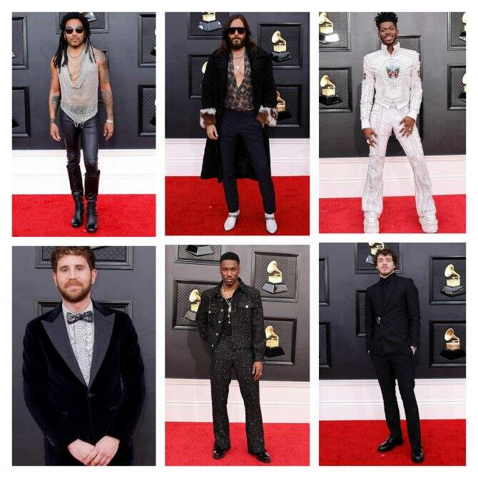 GridArt 20220404 093319536 1 - Grammy Awards 2022: veja os looks dos famosos no tapete vermelho