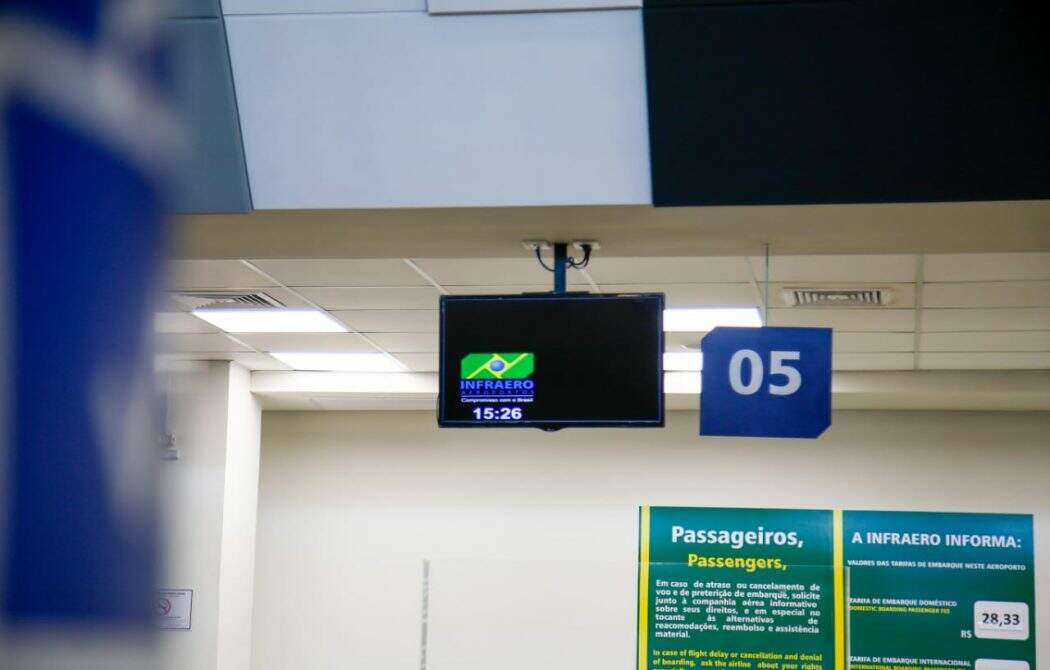 Aeroporto Internacional de Campo Grande opera normalmente nesta sexta-feira