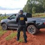 Polícia recupera caminhonete roubada em MG após perseguição em rodovia de MS
