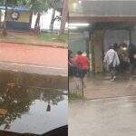 VÍDEO: Chuva alaga terminal de Campo Grande e água chega a invadir área de passageiros