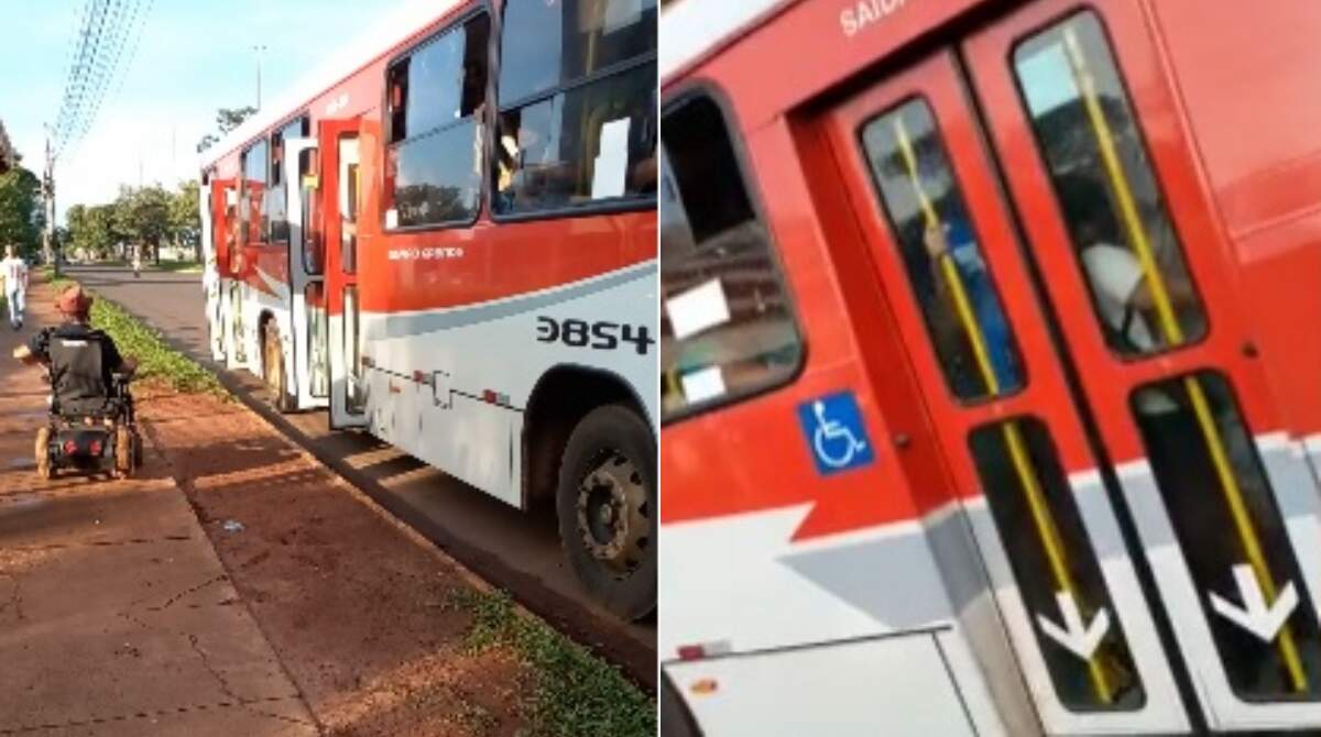 VÍDEO: Passageiros reclamam de lotação e cadeirante não embarca em ônibus na Avenida Gunter Hans  