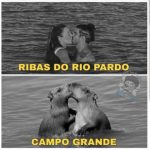 Amor de capivara: Caio Castro vira meme após beijo no rio em Mato Grosso do Sul