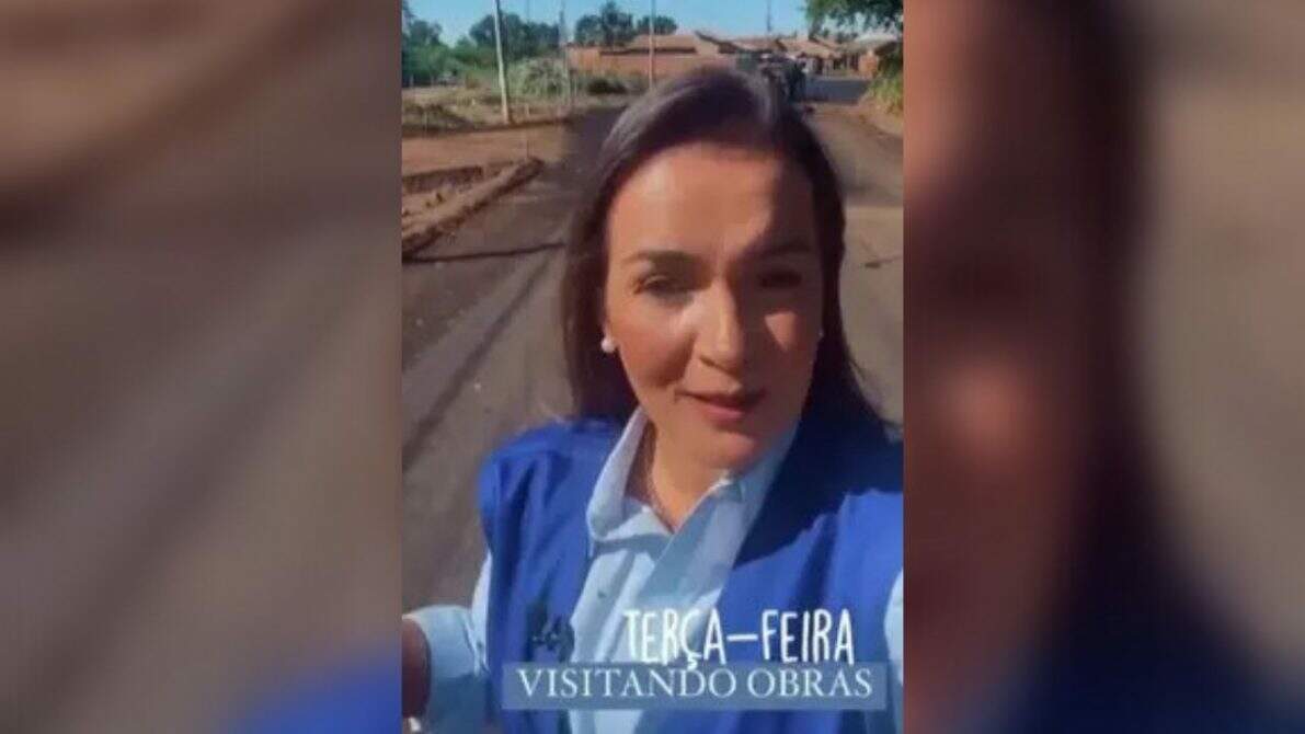Prefeita visita obras de pavimentação no Bairro Nova Campo Grande, na Capital