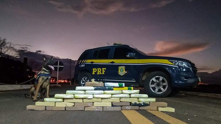 35 quilos de cocaína são apreendidas em caminhão de mudança na BR-262