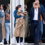 Meghan Markle doou casaco de R$ 19 mil para mulher proteger recém-nascido do frio em evento na Holanda