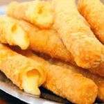 Aprenda a fazer rolinho de queijo sequinho e crocante com massinha de pastel