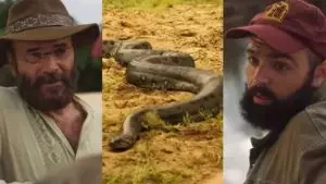 VÍDEO: Ator de Campo Grande é devorado por sucuri no remake de Pantanal