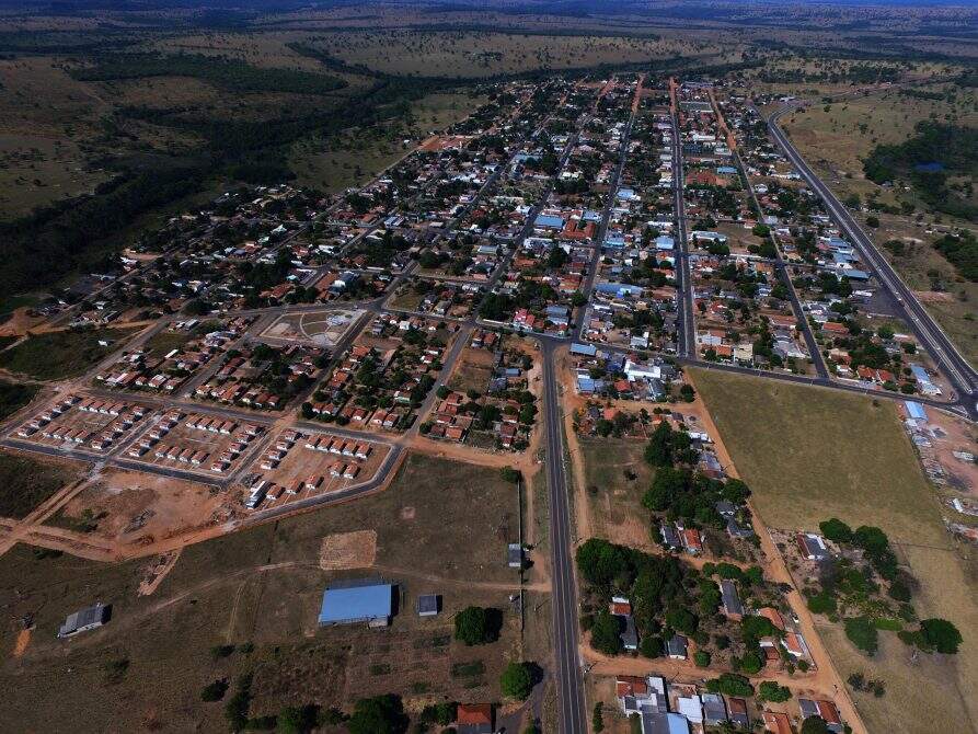 Foto aérea do município de Alcinópolis