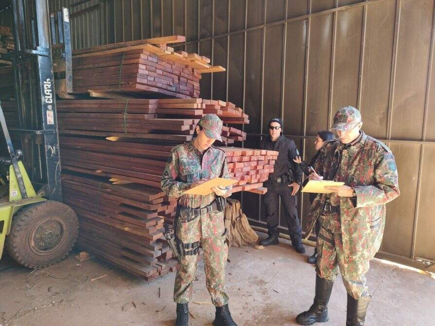 Empresa é multada em R$ 23 mil por armazenamento de madeira ilegal