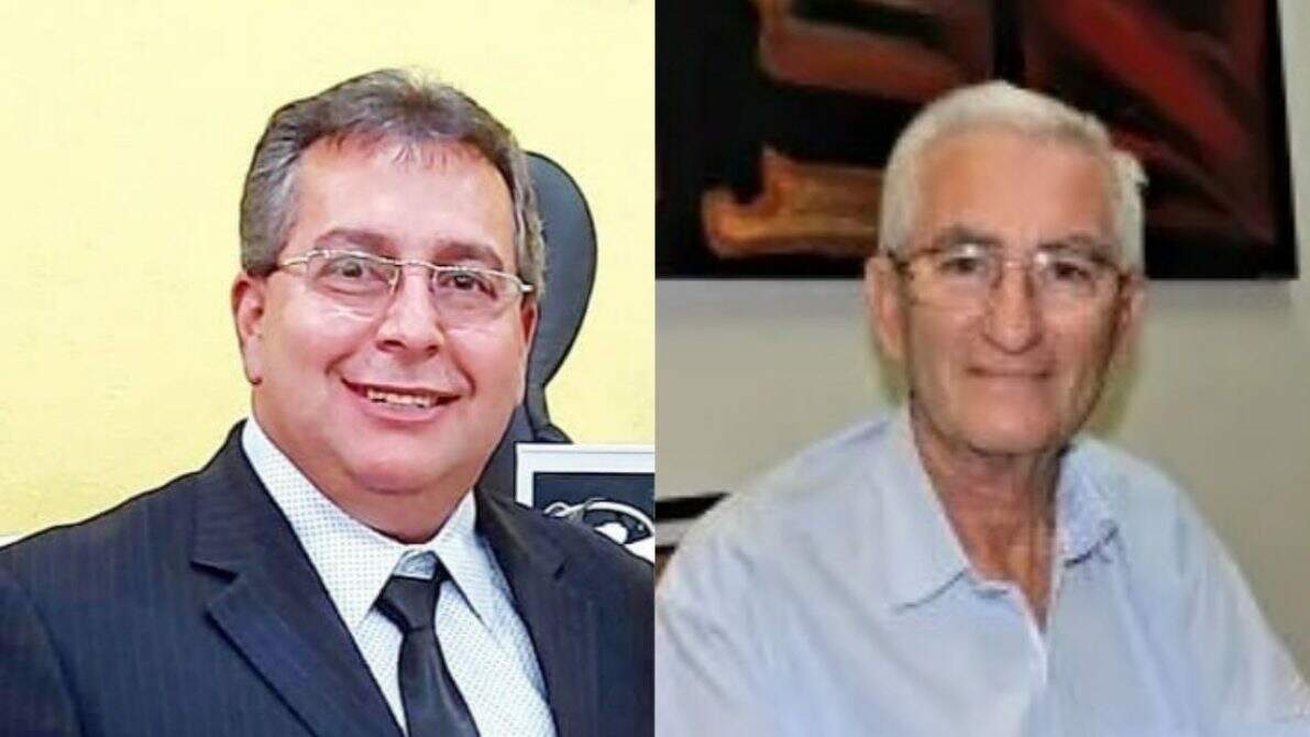 Valdecy Costa, vice-prefeito de Cassilândia e Jair Boni, prefeito