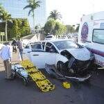VÍDEO: Motorista fica retida em carro após acidente com ambulância na Avenida Afonso Pena