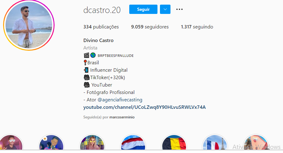 caca like instagram - Caça-famosos do MS: De Castro viaja em busca de fotos e vídeos com 'estrelas' e sonha se tornar celebridade