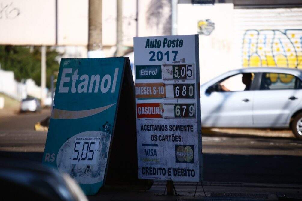 etanol e gasolina - Preços do etanol e diesel têm redução em postos de Campo Grande, mas GNV e gasolina seguem inalterados