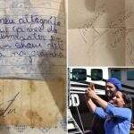 ‘Fã raiz’: Mãe faz filho matar aula para encontrar Almir Sater e mostrar autógrafo feito há 29 anos 