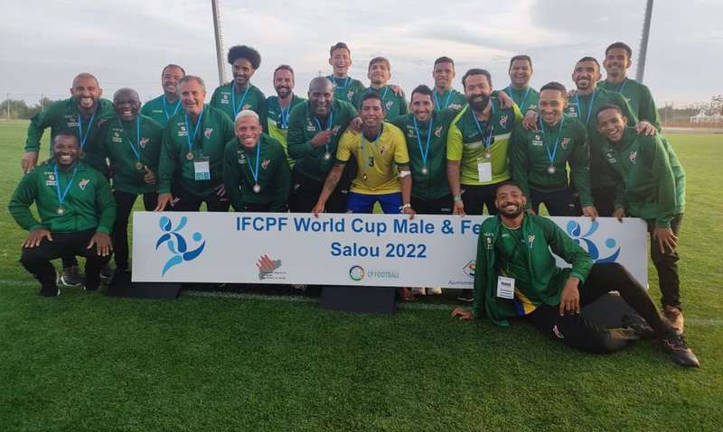 fubol pc brasil bronze mundial - Seleção Brasileira que foi bronze no Mundial de Futebol de 7 é recheada de talentos de MS