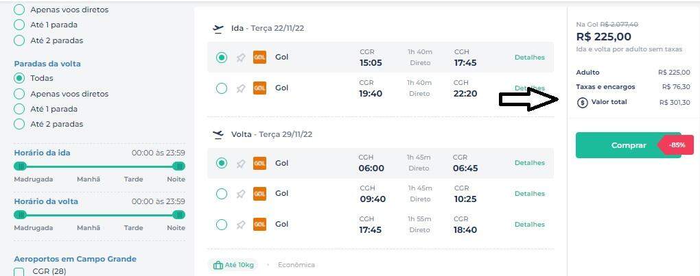 image 6 - Passagens aéreas de Campo Grande para São Paulo por apenas R$ 301; confira mais ofertas