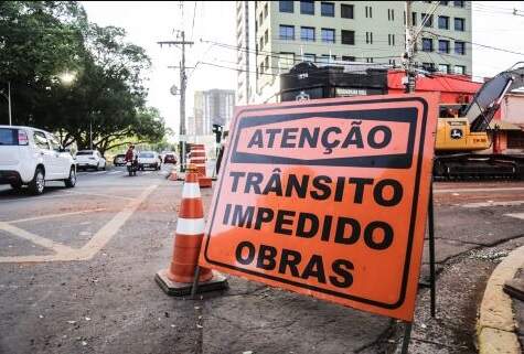 Rui Barbosa ficará interditada entre a Avenida Afonso Pena até a Barão do Rio Branco