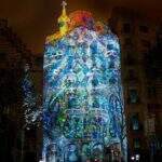 A Casa Batlló, de Gaudí, ofereceu este sábado um espetáculo único