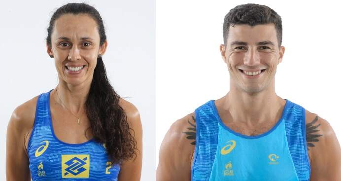 talita e saymon divulgacao - De MS, Talita e Saymon vão representar o Brasil no Mundial de Vôlei de Praia em Roma