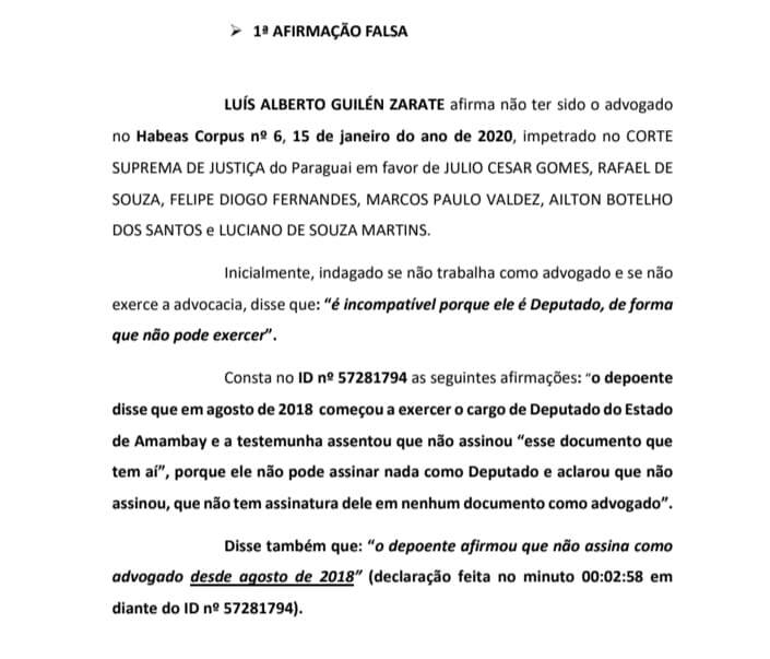 Bebezao 1 - MPF denuncia deputado paraguaio que mentiu para arrumar álibi à 'Bebezão’, líder do PCC na fronteira