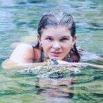 Juma na 1ª versão de Pantanal, Cristiana Oliveira visita Bonito para se ‘purificar’ nos rios