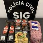Homem é preso após furtar salame, queijo e carne de supermercado em MS