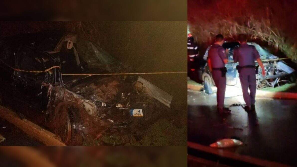 Motorista bate em barranco, capota e passageiro morre ao ser arremessado de carro em Três Lagoas