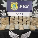 Preso com carga de cocaína avaliada em mais de R$ 1 milhão iria usar dinheiro para comprar terreno para esposa