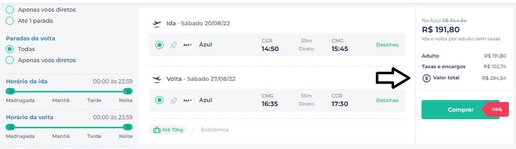 image - Passagens aéreas de ida e volta por apenas R$ 294 para embarque em Campo Grande