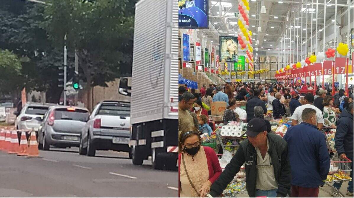 Inauguração de atacadista atrai consumidores e congestiona avenida de Campo  Grande