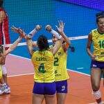 Vôlei feminino: Brasil dá show no bloqueio e derrota a Sérvia por 3 a 0 na Liga das Nações