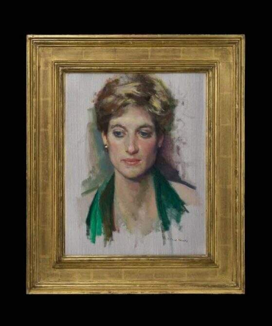 Pintura rara da princesa Diana é exibida ao público pela 1ª vez 1 44A6B34F 8E64 49D4 932A 69BE3BB1F2FD - Pintura rara da princesa Diana é exibida ao público pela 1ª vez