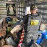 Caminhão levado em assalto é encontrado em aldeia de MS com quase 5 toneladas de maconha