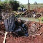 Ponte de concreto em área rural de Dourados deve ser entregue em outubro