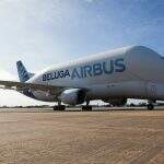 Airbus Beluga pousa no Brasil pela primeira vez