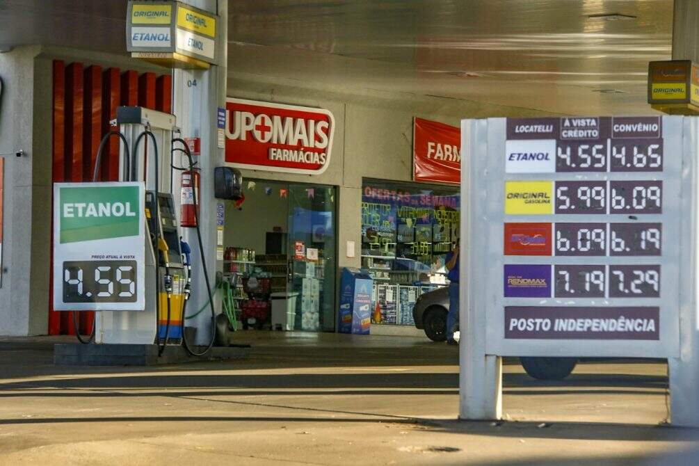 icms combustiveis 23 - Redução de ICMS ainda não reflete no preço da gasolina e etanol em postos de Campo Grande