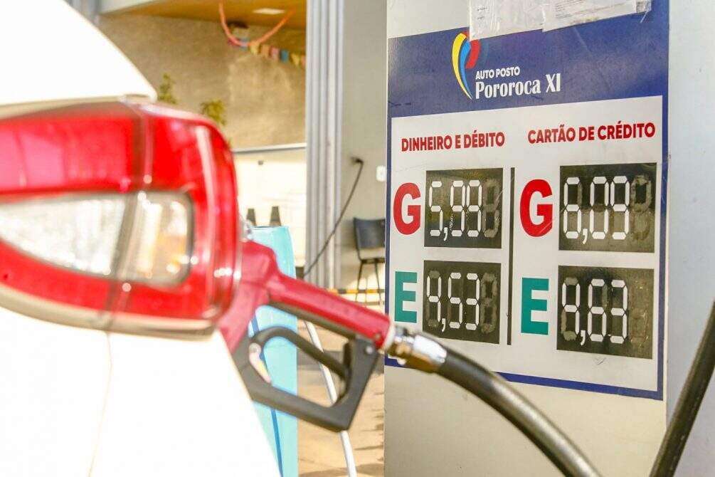 Redução de ICMS ainda não reflete no preço da gasolina e etanol em postos de Campo Grande