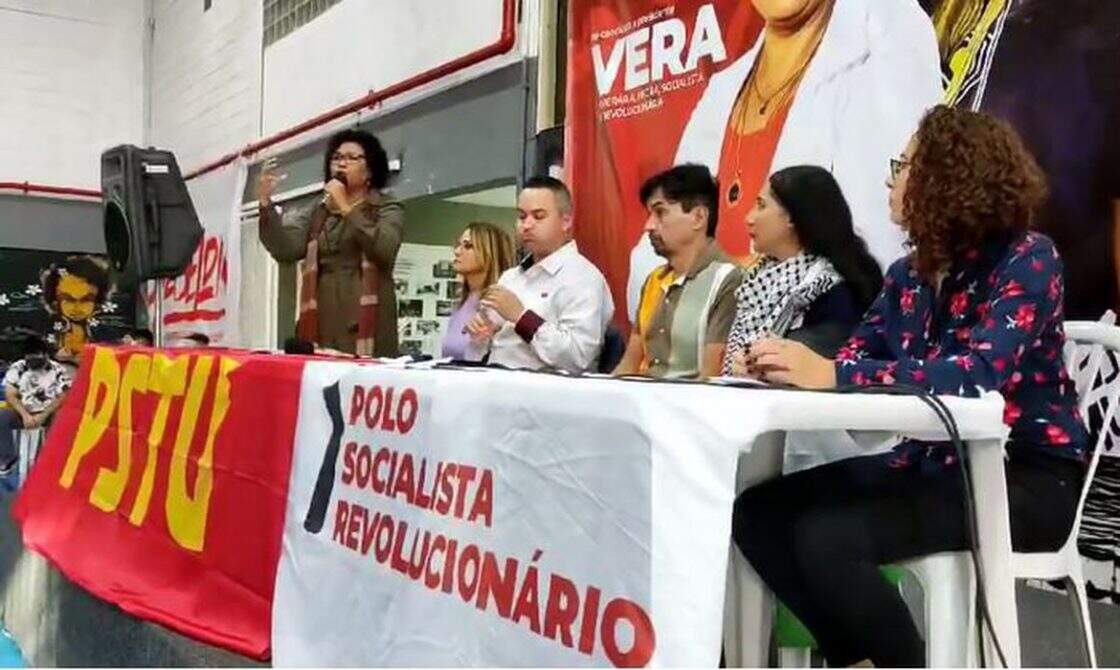 Vera Lúcia como candidata à Presidência da República pelo PSTU