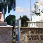 Busto de José Antônio Pereira ganha ‘cara nova’ após vandalismo