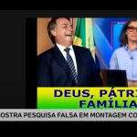 Primeira deepfake das eleições 2022 viraliza com pesquisa falsa que beneficia Bolsonaro