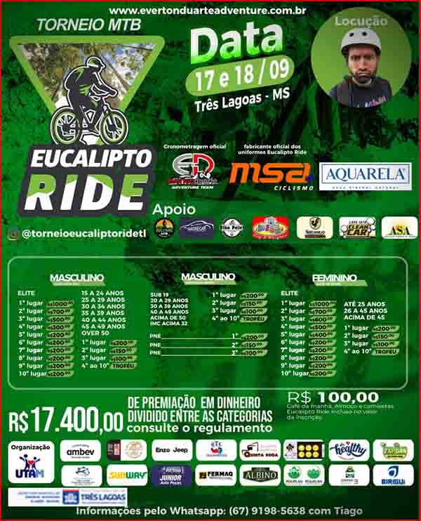 Confira as premiações do Eucalipto Ride