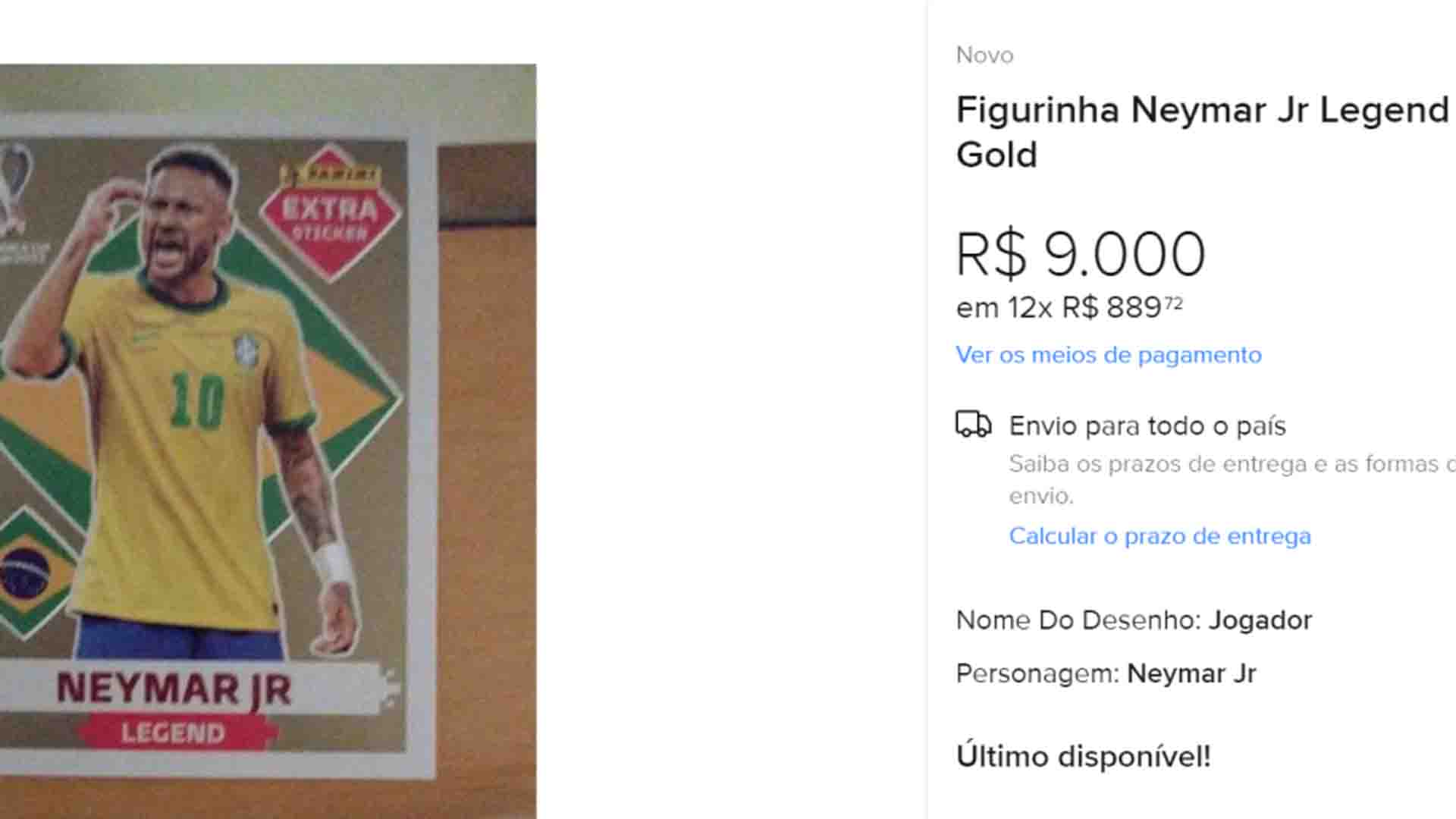 Colecionador recusa oferta de R$ 3 mil por figurinha rara do Neymar:  'Aguardando novas propostas', Bauru e Marília